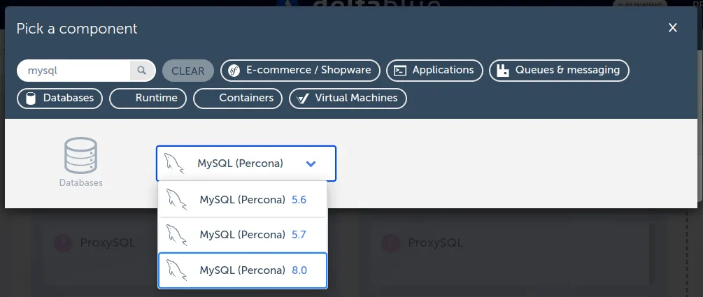 Add MySQL stack item